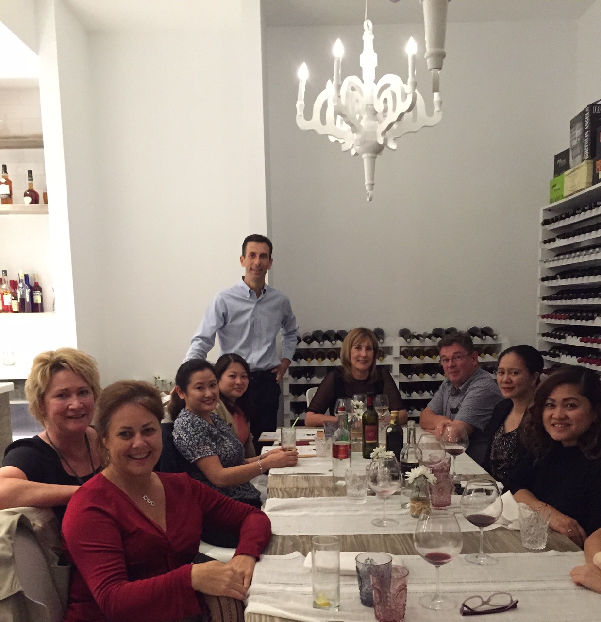 Group Photo with Lorenzo at Davvero Caffe e Cucina